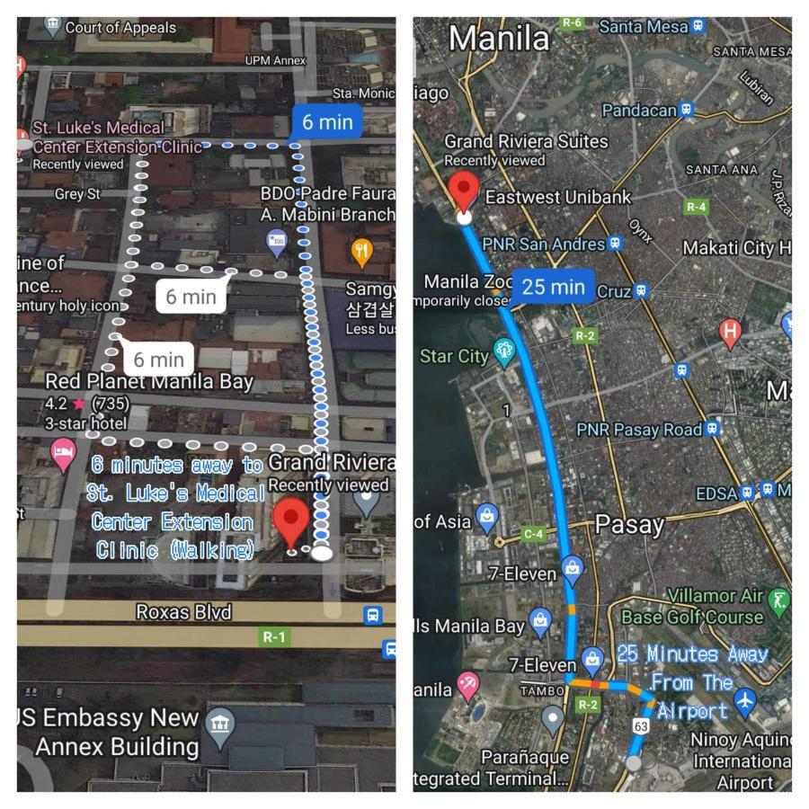Grand Riviera Suites Comfy Condo Near Us Embassy Manila Bay Roxas Blvd Ermita Манила Екстериор снимка